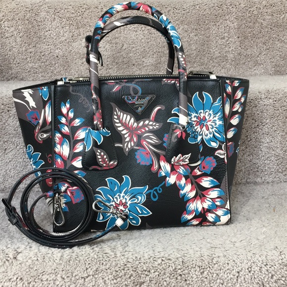 Prada Floral Tote - Picture 1 of 8